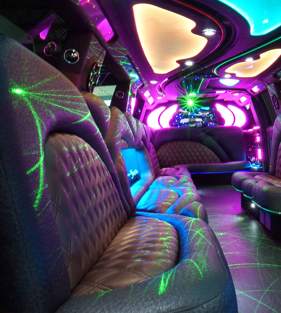 Escalade limo customized interior